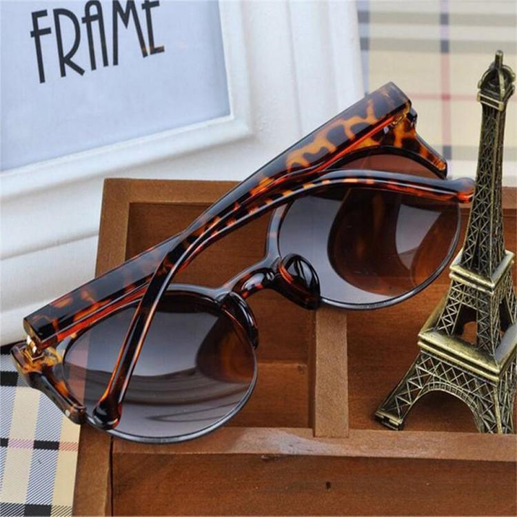 Nouvelles lunettes de soleil de luxe modernes rétro de marque super rondes avec protection UV400 pour femme avec œil de chat