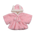 Manteau-cape chaud en fourrure avec oreilles de lapin mignonnes pour petites filles, style élégant et moderne, pour l'hiver