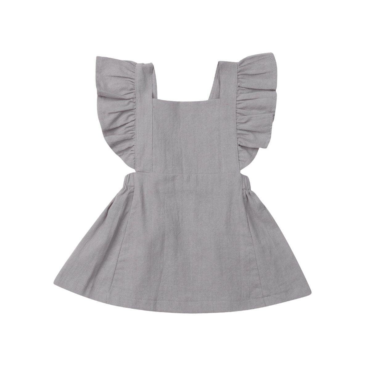 Robe de soirée princesse mignonne à volants colorés d'été pour bébé fille