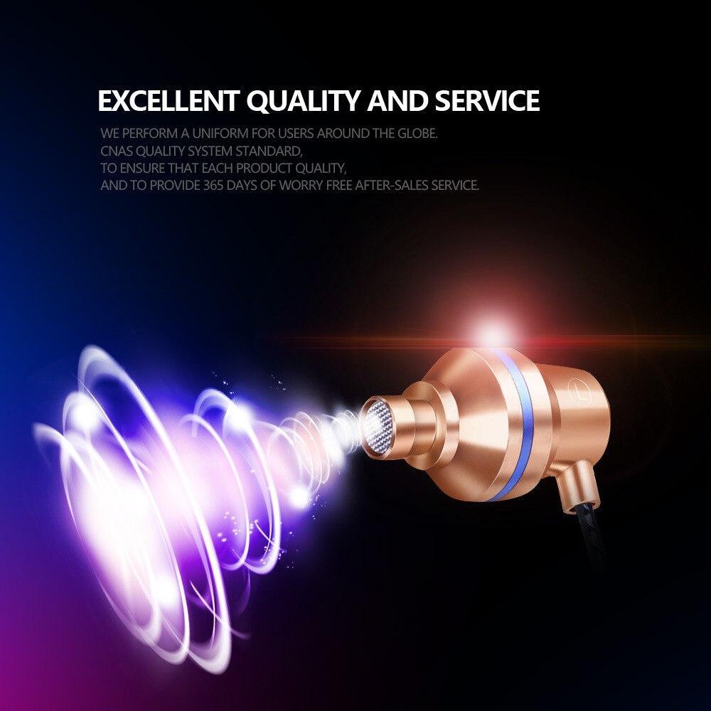 Écouteurs intra-auriculaires STEVVEX pour téléphone, stéréo, basse, casque filaire en métal, écouteurs HiFi avec micro pour téléphones portables