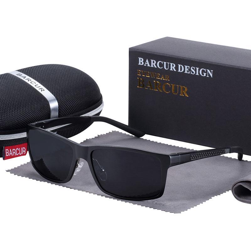 Nouvelles lunettes de soleil polarisées carrées classiques pour hommes, lunettes de soleil de conduite en aluminium pour hommes et garçons avec protection UV400