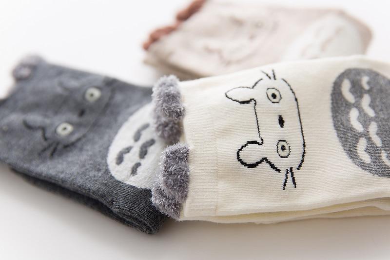 Lot de 5 paires de chaussettes bébé 100 % coton unisexe pour filles et garçons, douces et chaudes, motif dessin animé