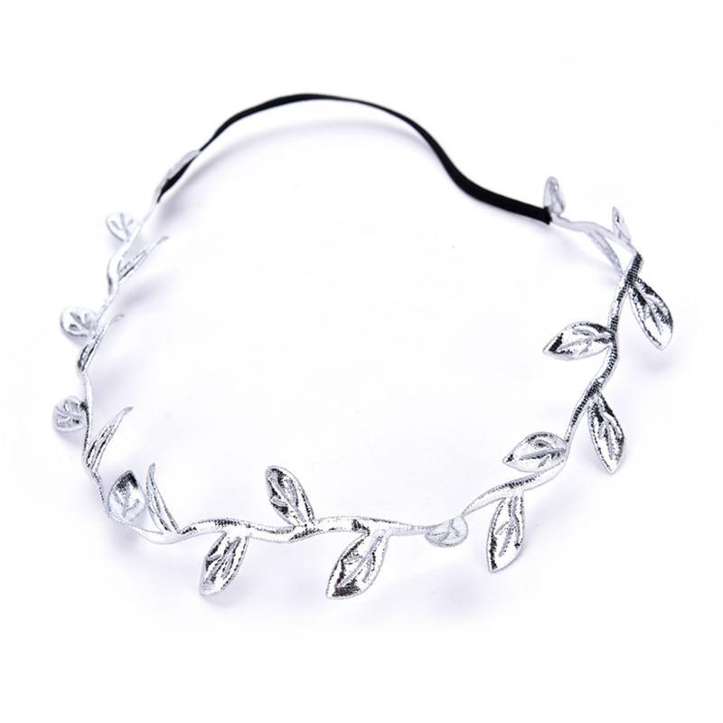 Bandeaux de luxe modernes en feuilles dorées et argentées, accessoires capillaires d'été, bijoux tendance pour mère et fille
