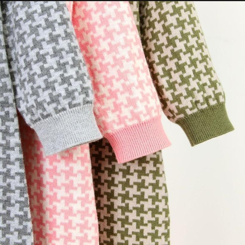 Grenouillère en coton tricotée pour nouveau-né avec bonnet à carreaux, combinaison pour bébés filles et garçons