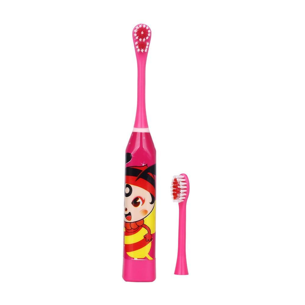 Brosse à Dents Électrique de Dessin Animé pour Enfants, Têtes Double Face Brosse à Dents Électrique ou Brosse de Rechange, Brosse Électrique Parfaite pour Enfants