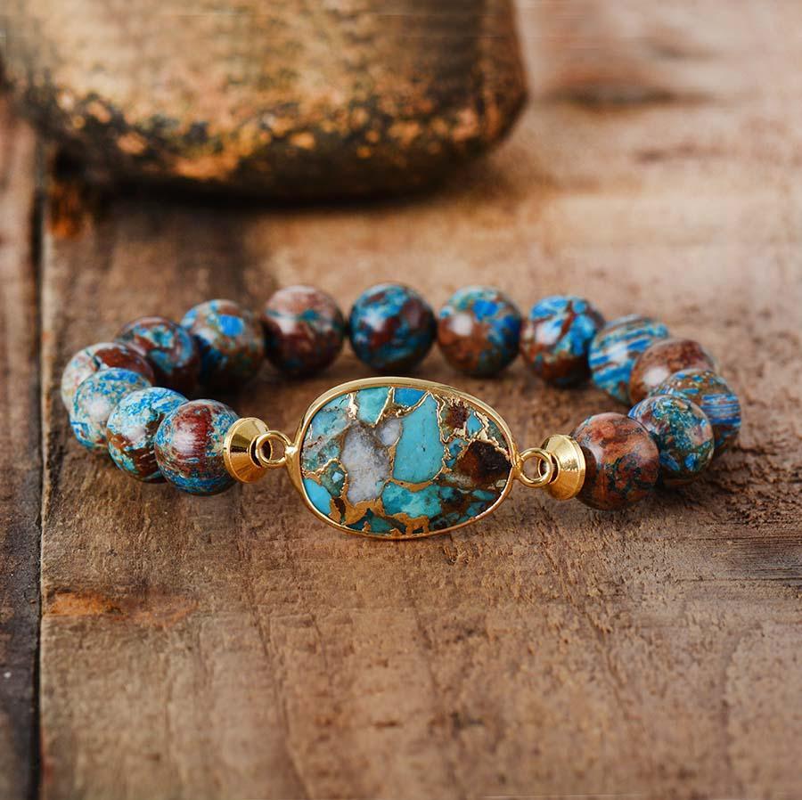 Bracelets faits main pour hommes et femmes, avec pierres, perles tibétaines, extensibles, Yoga, breloques élastiques, Bijoux de luxe