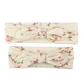 Bandeaux assortis mère-bébé turban faits main modernes Maman Fille Oreilles de lapin Imprimé floral Nœud