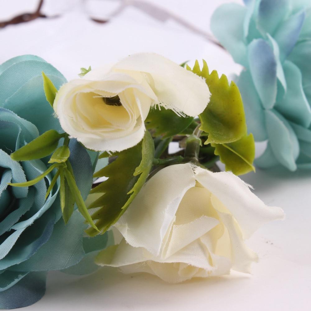 Couronne florale de luxe moderne pour nouveau-né, bandeau assorti mère-enfant, accessoires pour cheveux, bandeau floral mère-fille