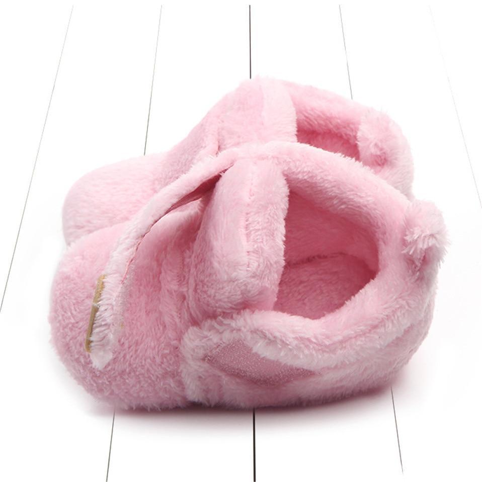 Chaussures de premier pas pour bébé, chaussons souples, chaussures mignonnes, chaussures d'hiver antidérapantes, chaussures chaudes d'automne confortables pour bébé