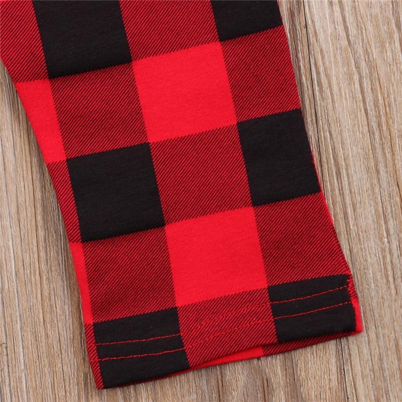 Pantalon rouge moderne pour bébés et enfants - Vêtements mignons pour bébés - Pantalon à carreaux pour filles