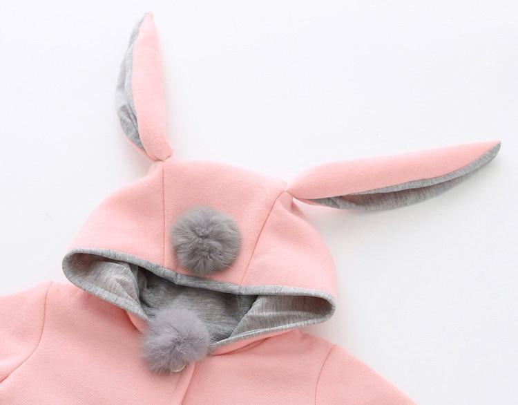 Manteau de luxe de haute qualité pour bébés filles, manteau de princesse pour l'hiver et le printemps, veste à capuche avec oreilles de lapin, vêtement d'extérieur décontracté pour bébés filles