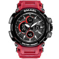 Montre homme rouge sport moderne étanche 50m avec affichage numérique LED style militaire Armi Relogio Masculino