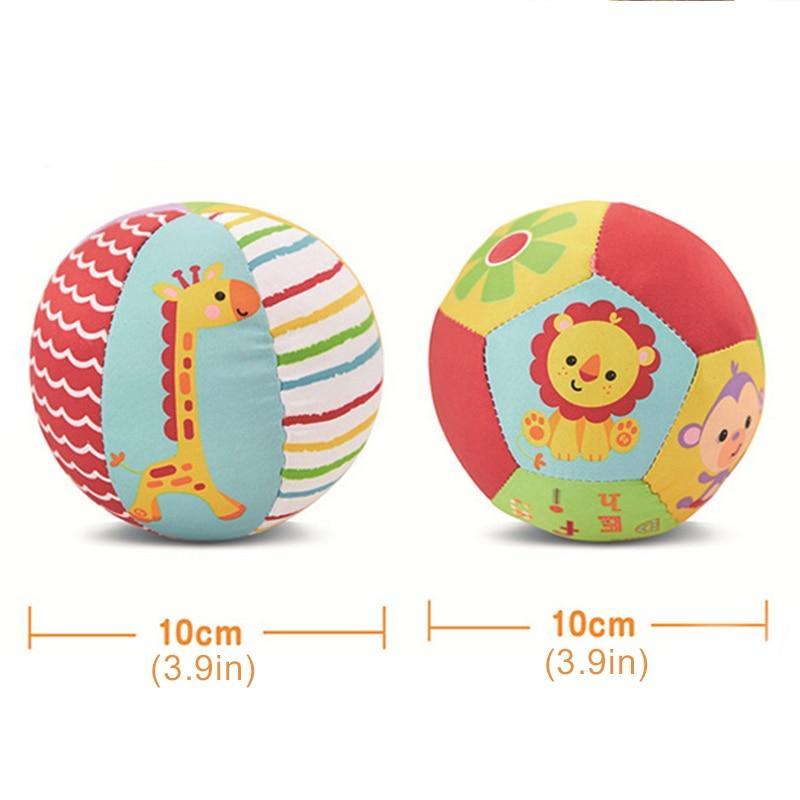 Balle Animale Douce Peluche Mobile Bébé Jouets Sonores Hochet Bébé Balle Musculaire Jouets Éducatifs Nouveau-nés Pour Enfants