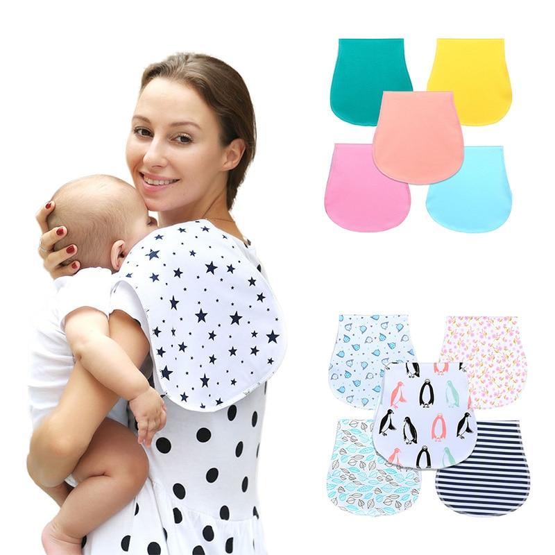 Nouvelle serviette de crachat incurvée pour bébé 100 % coton, trois couches, imperméable, légère, naturelle pour accessoires de bébé
