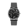 Mode Or Rose Maille Bande Créative Marbre Montre-Bracelet Féminine Montres À Quartz De Luxe Pour Femmes Cadeaux Pour Femmes Et Filles