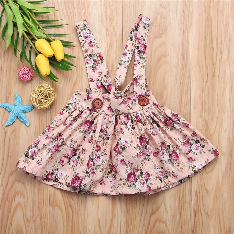 Robe Tutu à Bretelles de Soirée sans Manches à Imprimé Floral pour Filles, Vêtements d'Été Modernes et de Luxe pour Petites Filles et Bébés