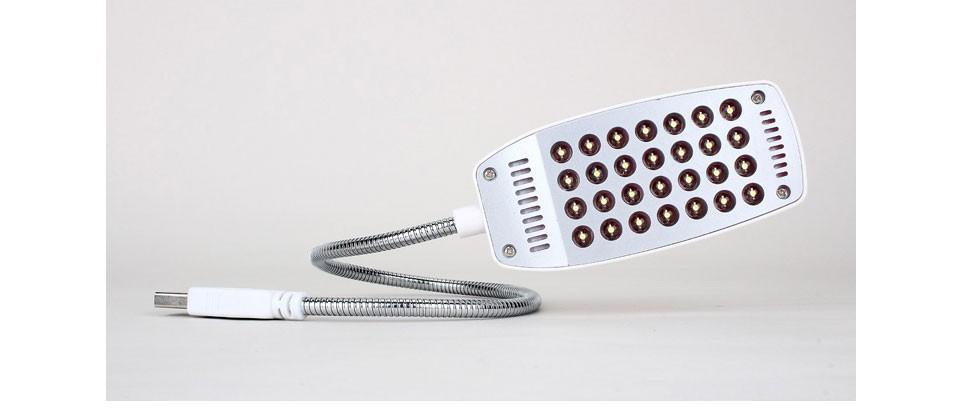 Lampe de lecture flexible à LED STEVVEX, Lampe de lecture USB ultra lumineuse et flexible 4 couleurs pour ordinateur portable et PC