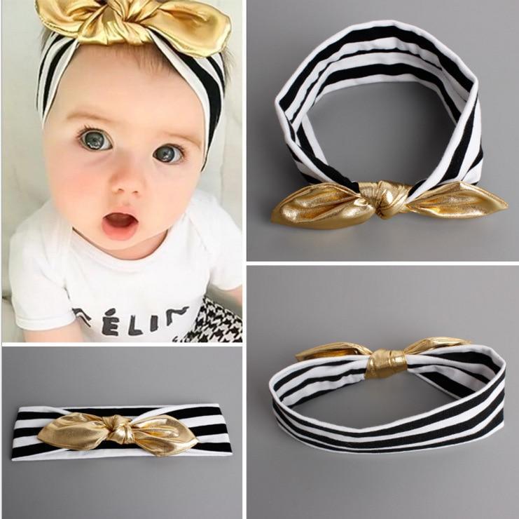 Bandeau bébé fille Turban infantile en tissu Nœud à nouer pour nouveau-né Pansement Tiara Couvre-chef pour tout-petit