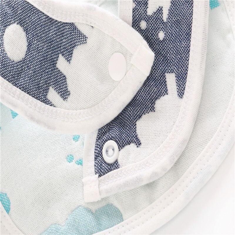 Bavoirs bébé en gaze 100 % coton double face 6 couches, accessoires vestimentaires unisexe toutes saisons pour bébés et enfants