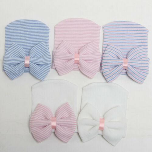 Nouveau-né tout-petit enfants garçons filles turban coton bonnet hiver casquette adaptée aux bébés filles enfants