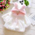 Manteau de luxe de haute qualité pour bébés filles, manteau de princesse pour l'hiver et le printemps, veste à capuche avec oreilles de lapin, vêtement d'extérieur décontracté pour bébés filles