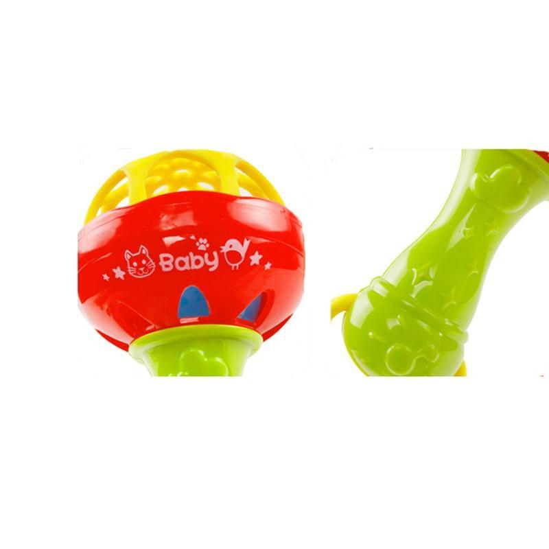 Hochet pour bébé jouet Intelligence Gencives à saisir Clochette en plastique Hochet d'éveil Jouets à suspendre pour bébés et enfants