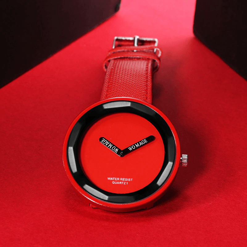 Montre en cuir pour femme et fille – Montre simple
