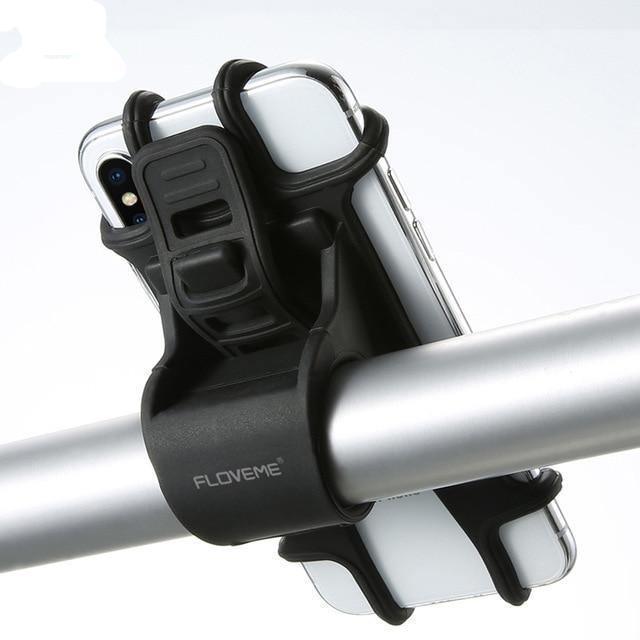 Support de Téléphone Noir Universel pour Moto Vélo Fixation Guidon
