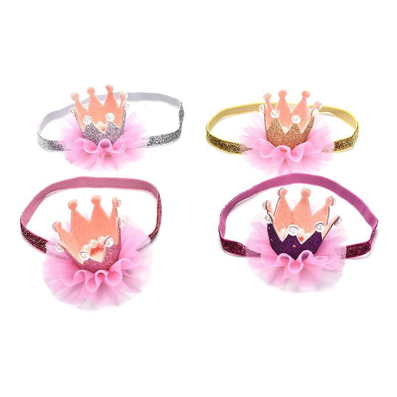 Bandeau Couronne Moderne Luxe Or Princesse Couronne Accessoires Photo Pour Bébé Fille Nouveau-Né Anniversaire
