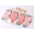 4 PAIRES/LOT de chaussettes en coton modernes pour bébés et enfants, printemps/automne, hiver, nouveau-né, nourrisson, chaussettes antidérapantes pour enfants