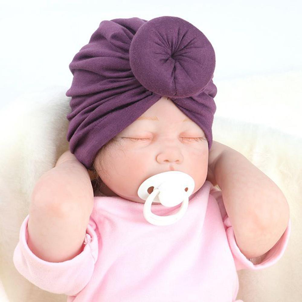 Bandeau Bébé Luxe en Coton Mélangé Doux avec Nœud Lapin Turban Élastique pour Cheveux Filles Style Bandeau Élastique