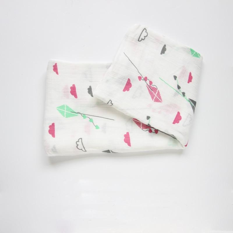 Lange d'emmaillotage multi-usage en bambou et coton pour bébé fille et garçon