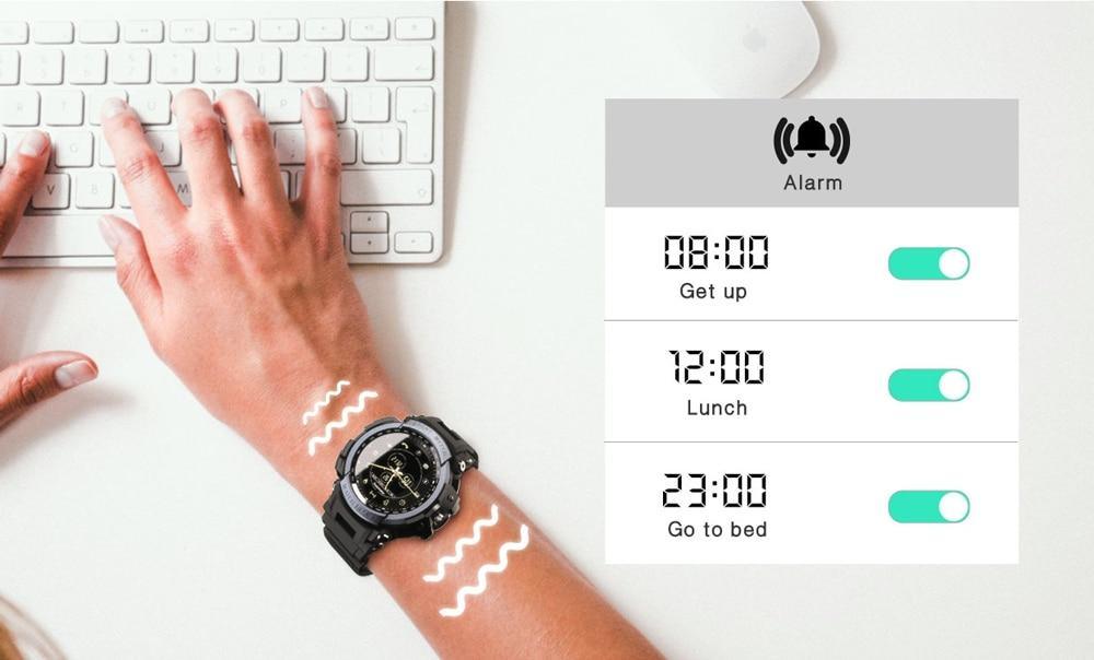 Montre connectée de sport moderne professionnelle étanche 5ATM avec rappel d'appel Bluetooth et affichage numérique pour systèmes iOS et Android