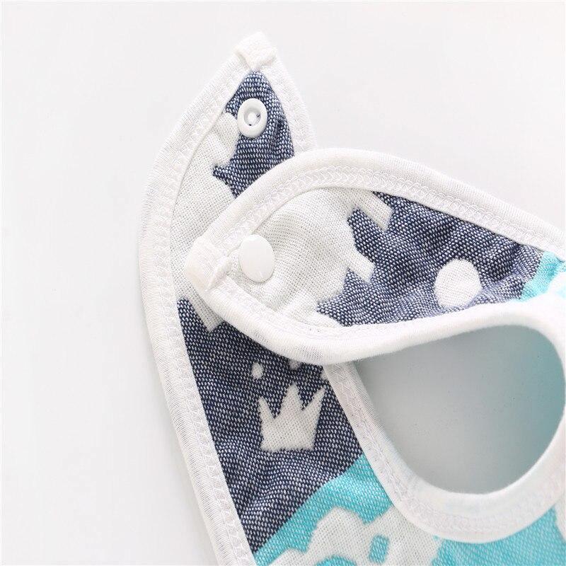 Bavoirs bébé en gaze 100 % coton double face 6 couches, accessoires vestimentaires unisexe toutes saisons pour bébés et enfants