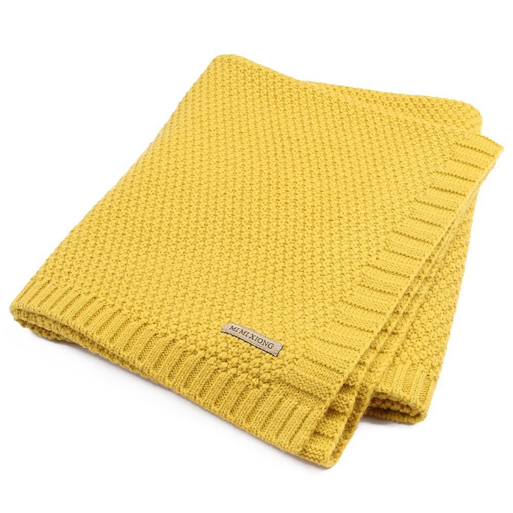 Couverture bébé tricotée, lange nouveau-né super doux, couverture de lit pour tout-petit, courtepointe pour lit, canapé, panier, poussette