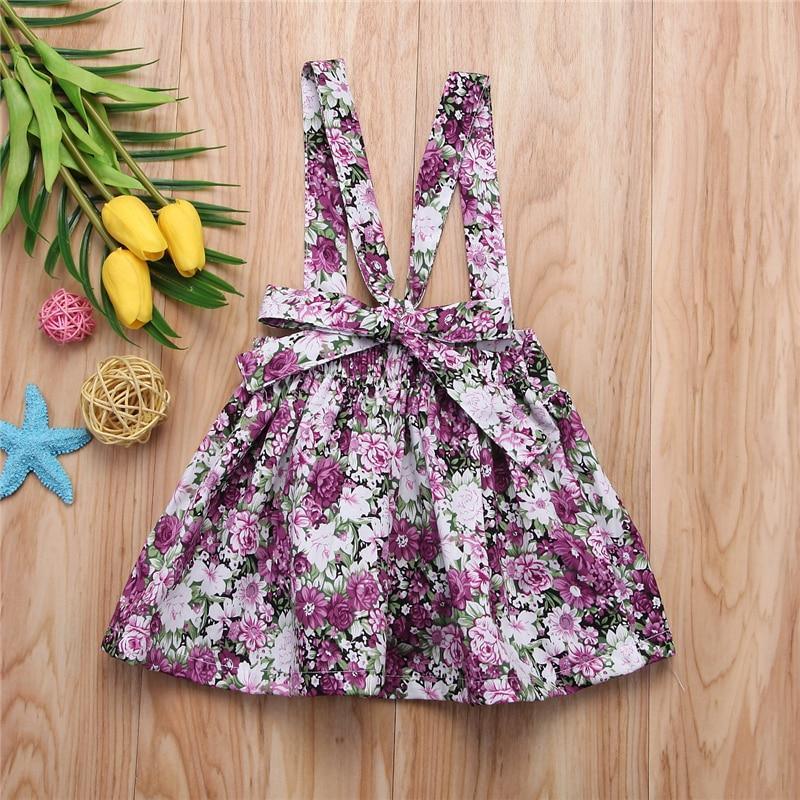 Robe Tutu à Bretelles de Soirée sans Manches à Imprimé Floral pour Filles, Vêtements d'Été Modernes et de Luxe pour Petites Filles et Bébés