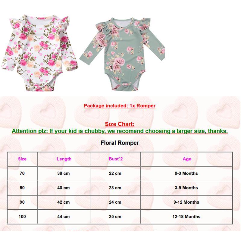 Combinaison Salopette Grenouillère Barboteuse à Manches Longues Papillon pour Bébé Fille Enfant