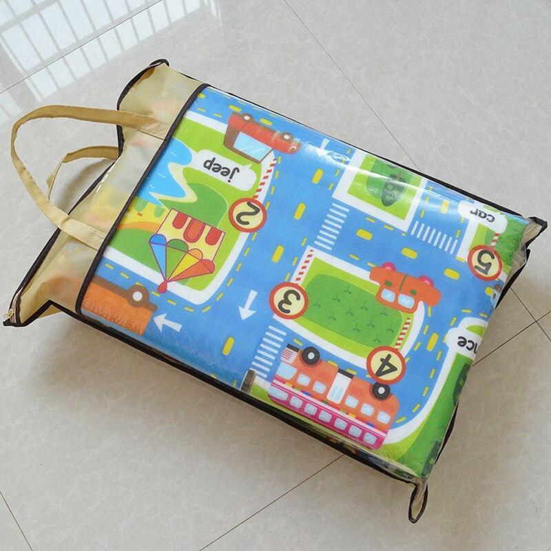 Tapis de jeu pour bébé, en mousse, avec motif de ville et routes, idéal pour les chambres d'enfants et de garçons.