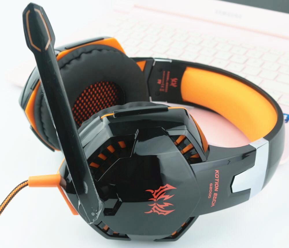 Nouveaux casques de jeu STEVEEX Modern G2000 G9000 grands écouteurs avec micro lumineux écouteurs stéréo basses profondes pour PC, ordinateur portable et jeux