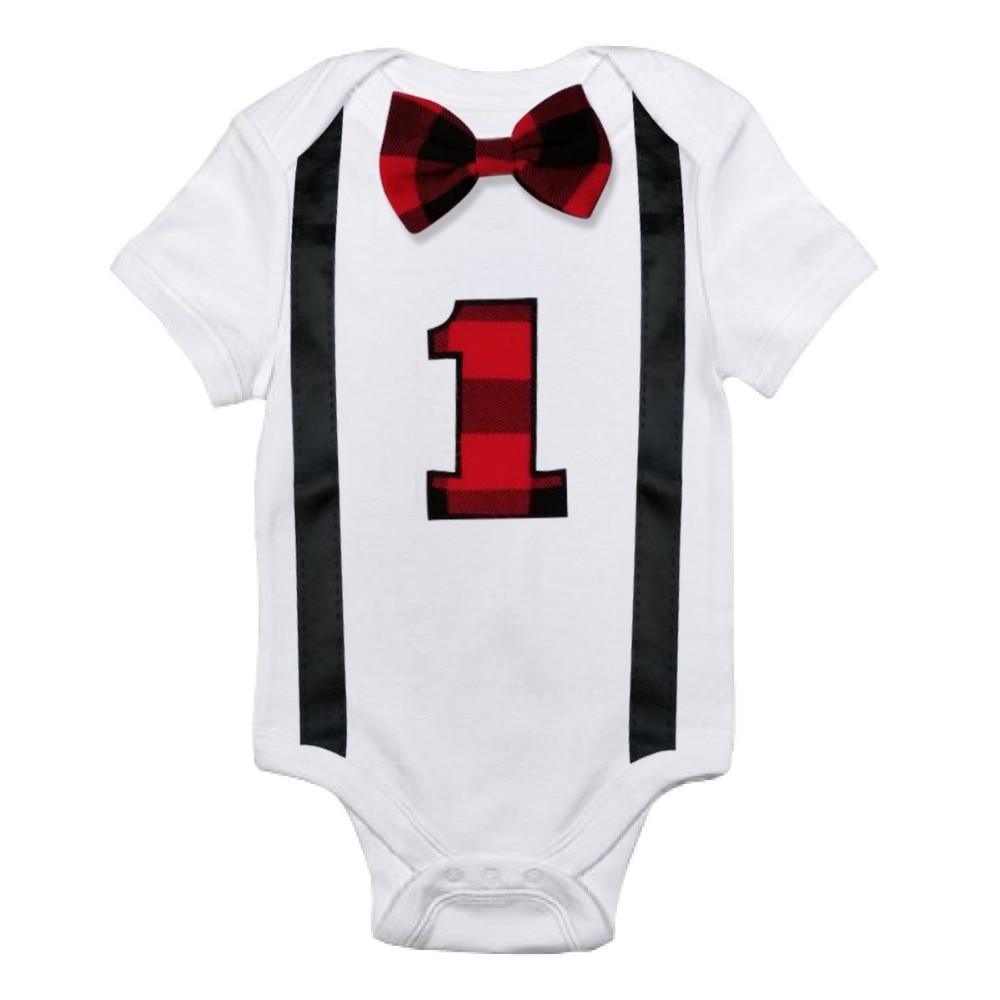 Vêtements pour bébé, grenouillère avec nœud, barboteuse pour nouveau-né, combinaison pour garçons et filles, pour fête d'anniversaire