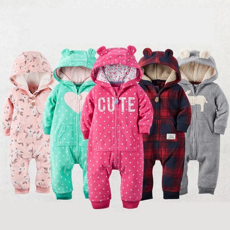 Combinaisons Bébé Modernes Polaires Corail Animaux Pyjama Bébés Grenouillères Halloween Noël Vêtements Combinaisons Bébé Pyjama Pour Enfants