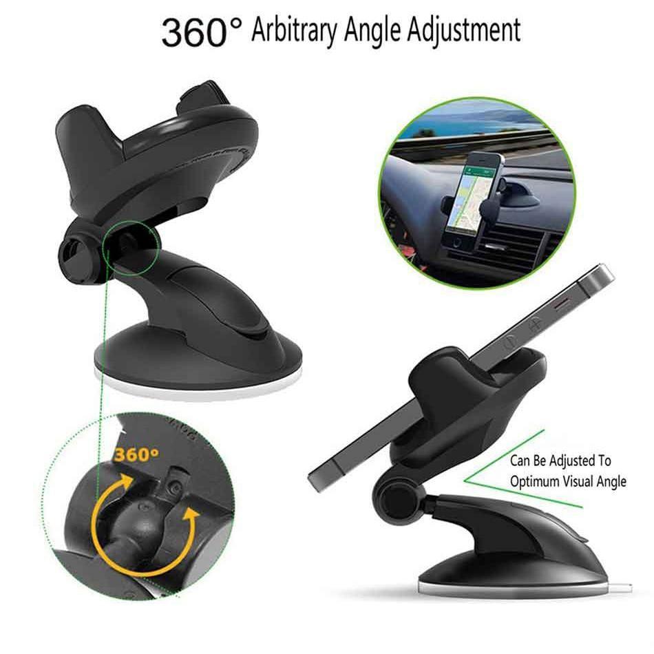 Support de téléphone de voiture mobile réglable et robuste, support de pare-brise
