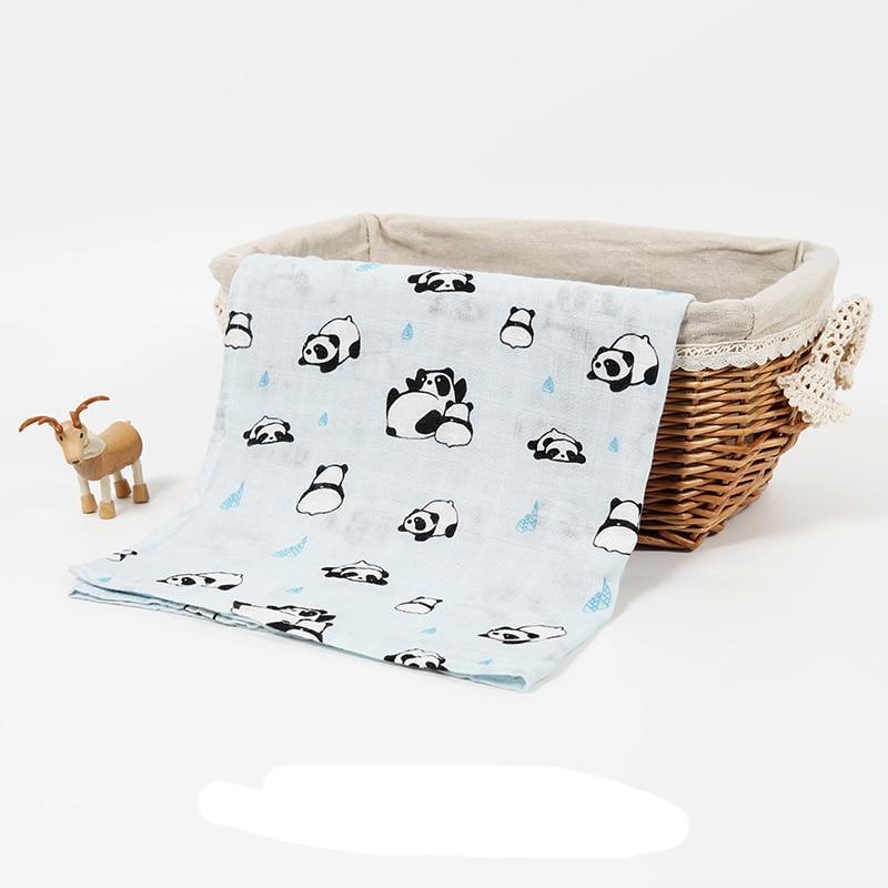 Lange d'emmaillotage multi-usage en bambou et coton pour bébé fille et garçon