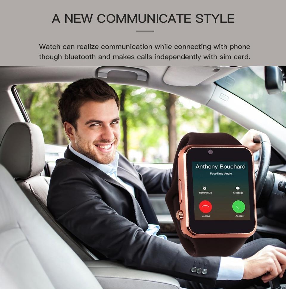 Montre intelligente unisexe la plus vendue pour hommes et femmes avec Bluetooth, carte SIM, supporte les systèmes Android et iOS