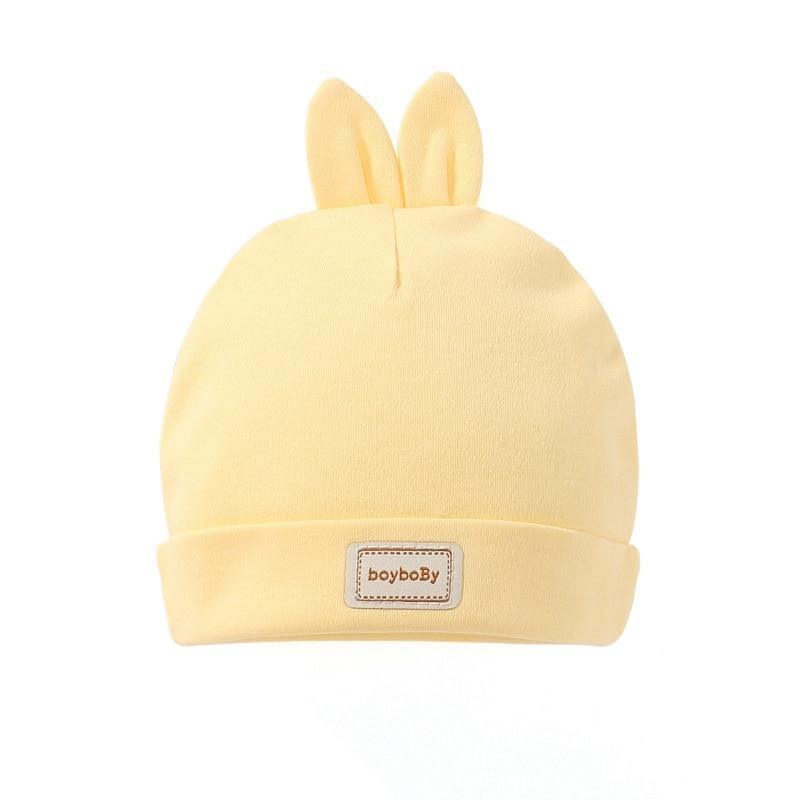 Chapeau mignon pour enfants avec bavoirs, bonnets de couleur unie en coton pour bébé nouveau-né, bavoirs, casquettes pour tout-petits et bébés