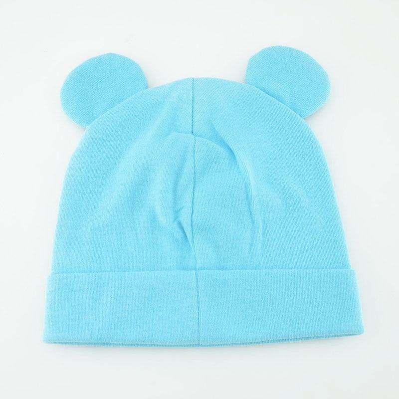 Casquettes tendance pour bébés filles, bonnets mignons à oreilles pour nouveau-nés garçons et filles, bonnets tricotés imprimés pour bébés