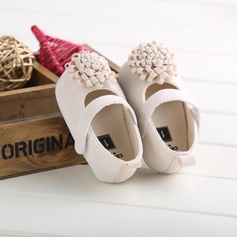 Chaussures pour bébé nouveau-né en couleurs bonbon, pour petite princesse, avec grande fleur, semelle souple antidérapante