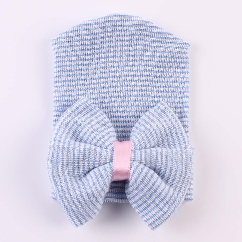 Bonnet Bébé Fille Nouveau-né avec Nœud, Chaud et Respirant, Design Moderne avec Gros Nœud pour Bébés Enfants