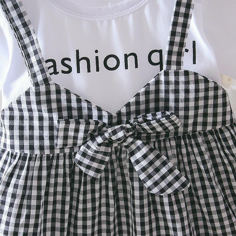 Vêtements de Bébé Fille Rétro Modernes 0-3 Ans Robe Décontractée pour Tout-Petis Motif Carreaux Fausse Robe de Soirée d'Anniversaire pour Filles de 6 à 24 Mois