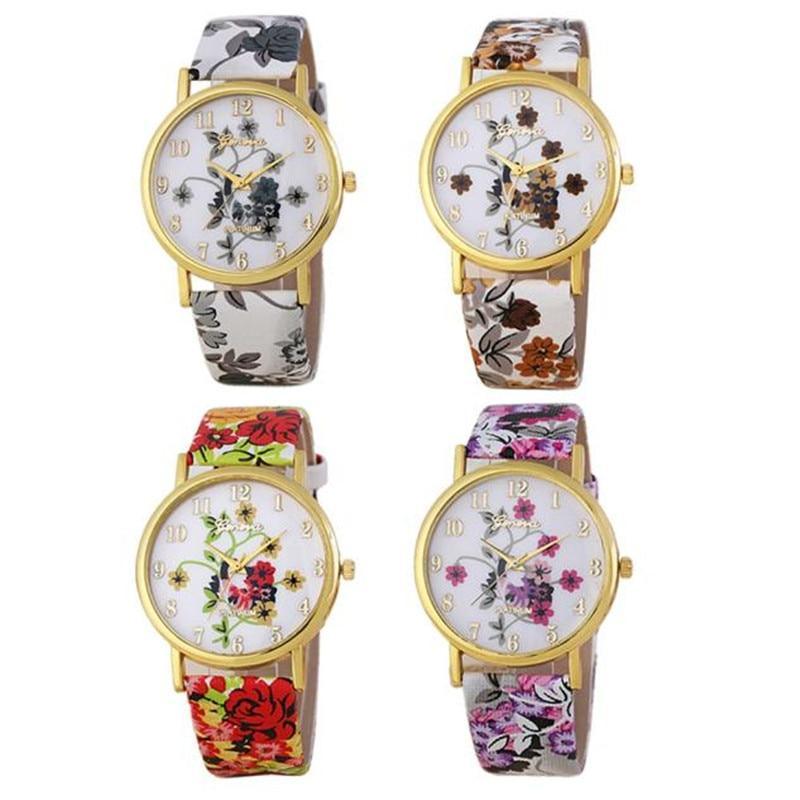 Montre femme en cuir PU Montres à quartz pour femmes Montre de sport femme Montre à quartz pour filles et femmes